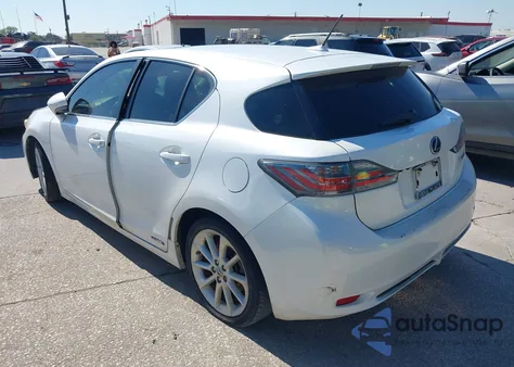 2012 Lexus Ct 200H Premium из США, поврежденный, VIN JTHKD5BH7C2086640